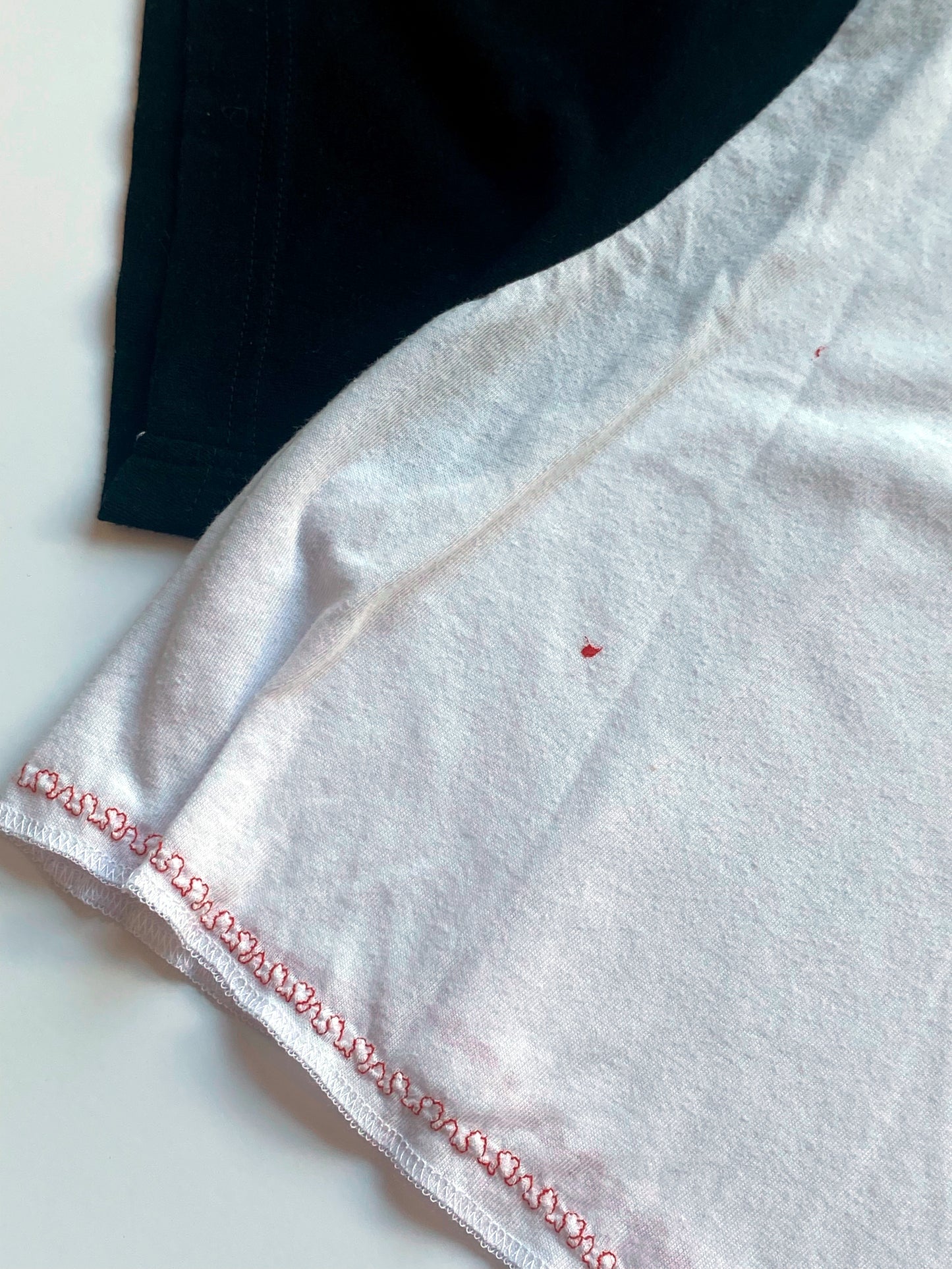 support local artists black and white crop tee