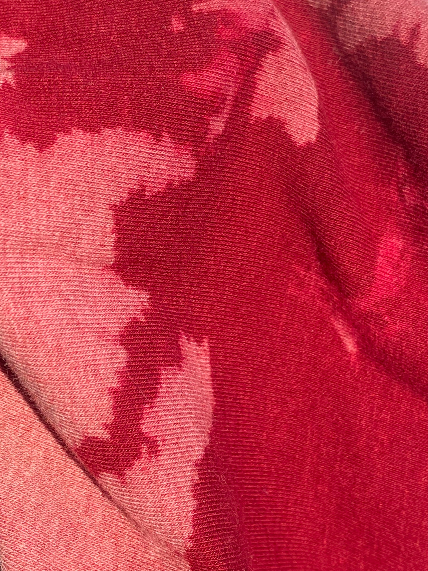 butterfly bleach dye crop v-neck tee