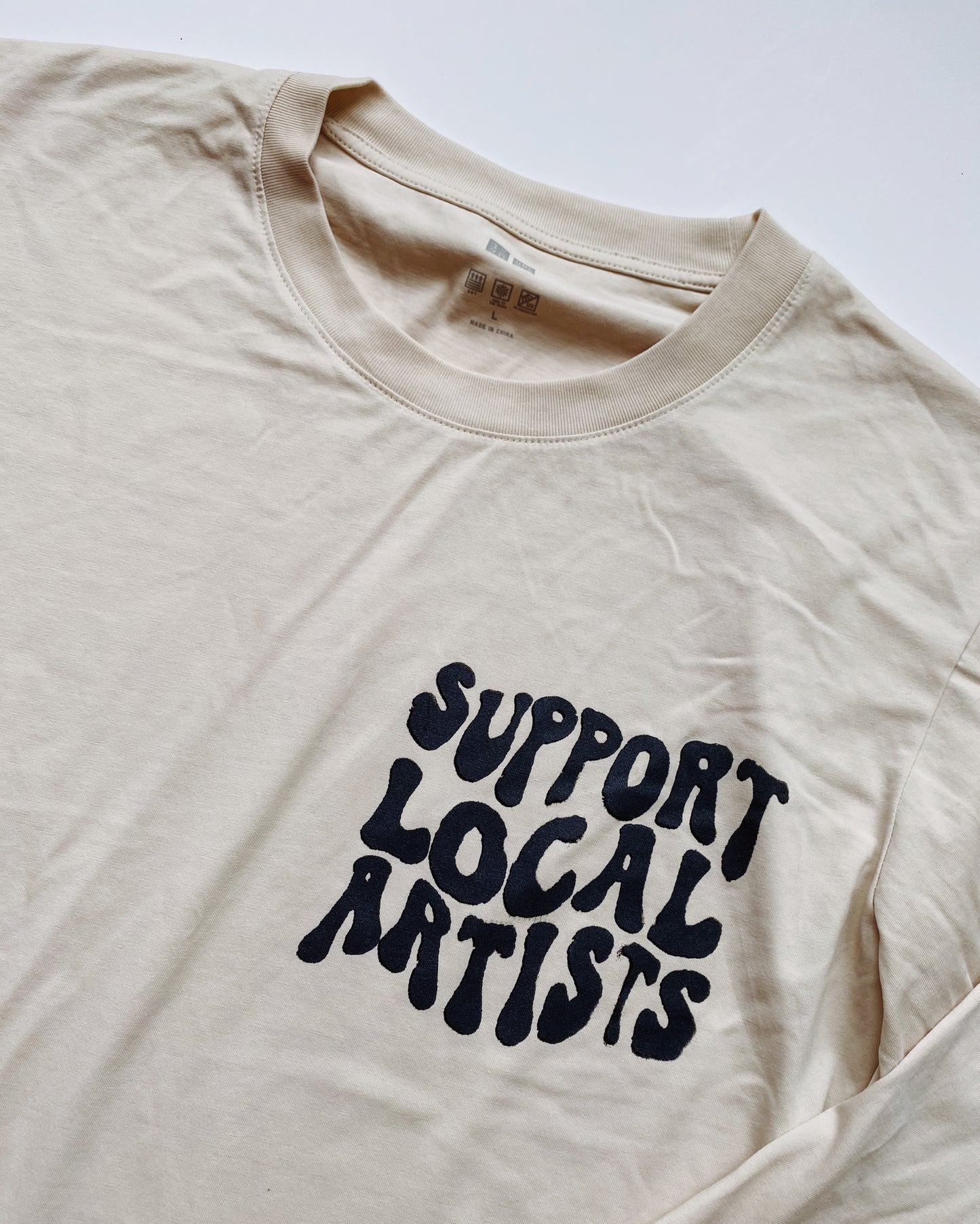 support local artists long sleeve tee