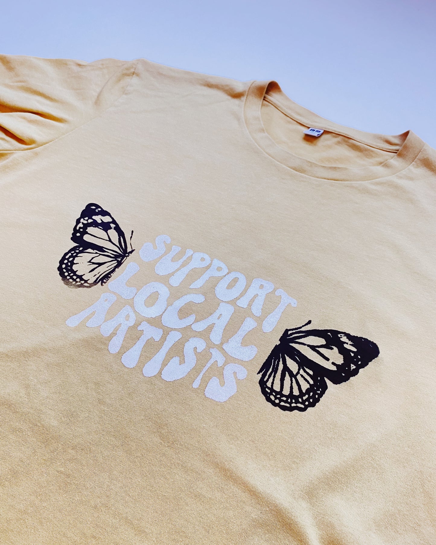 support local artists butterfly tee