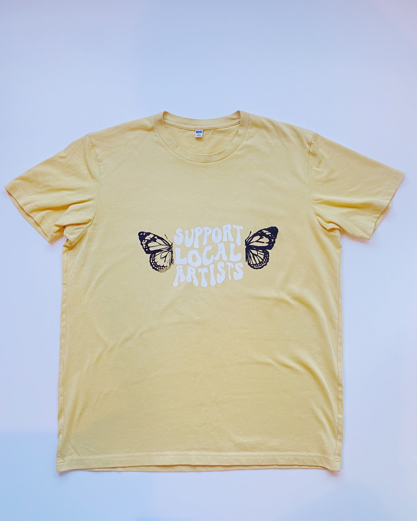 support local artists butterfly tee