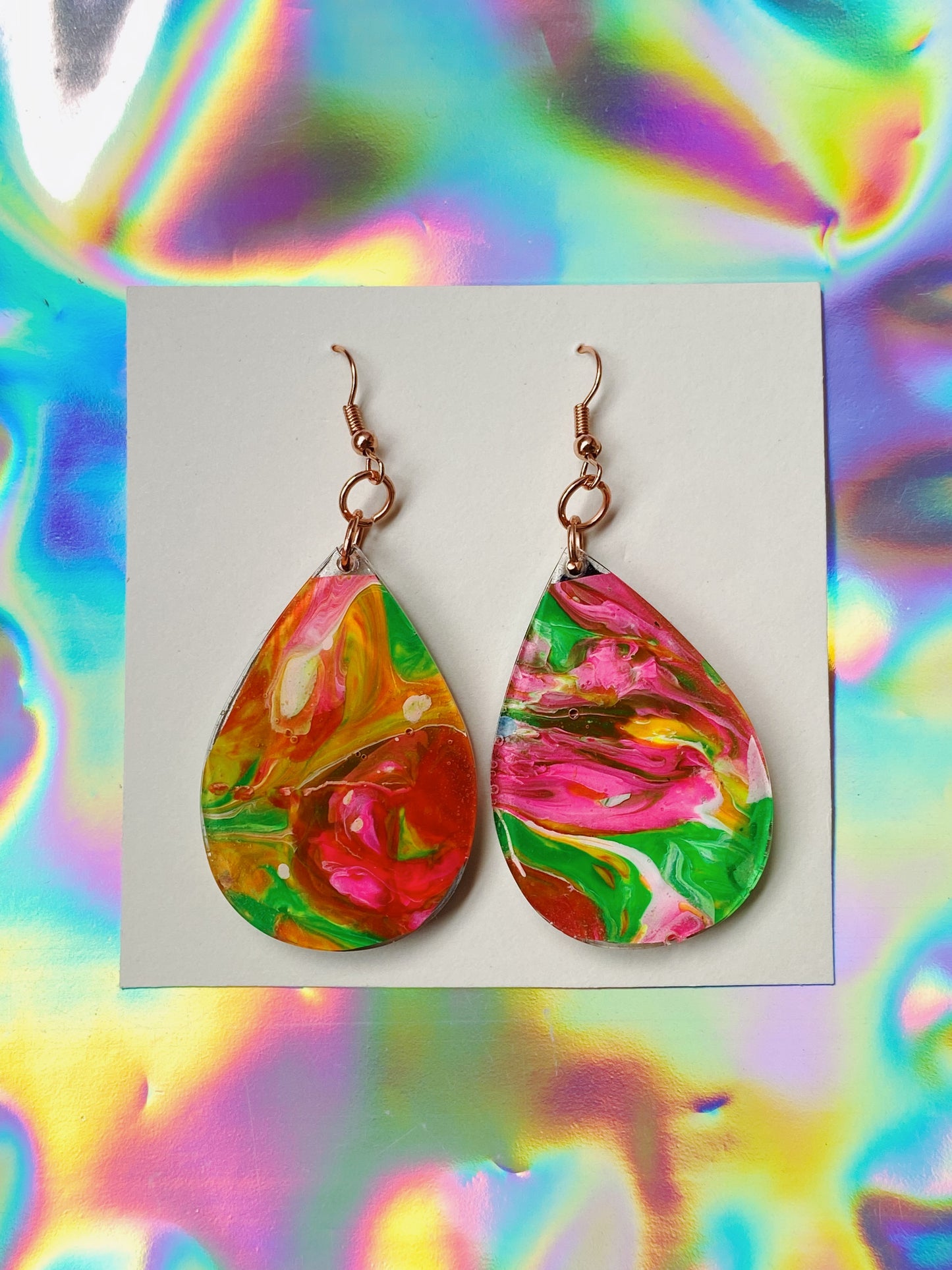 drippy mystery machine earrings