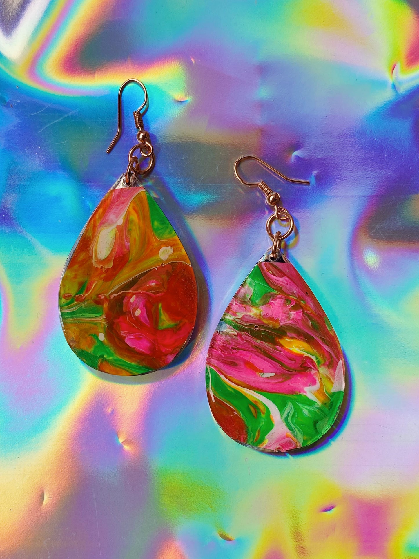 drippy mystery machine earrings