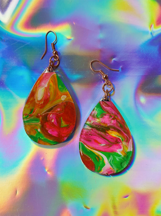 drippy mystery machine earrings