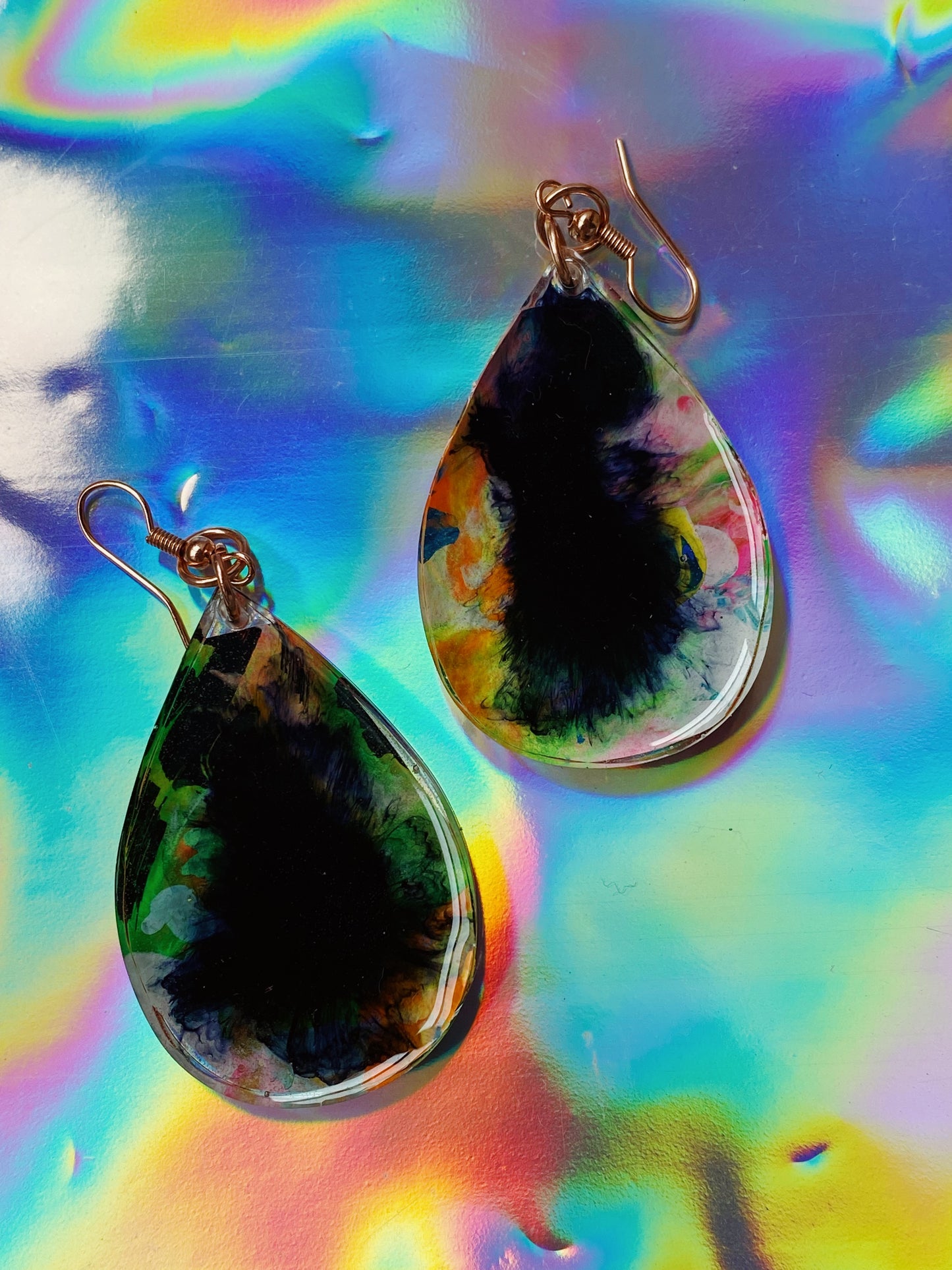 drippy mystery machine earrings
