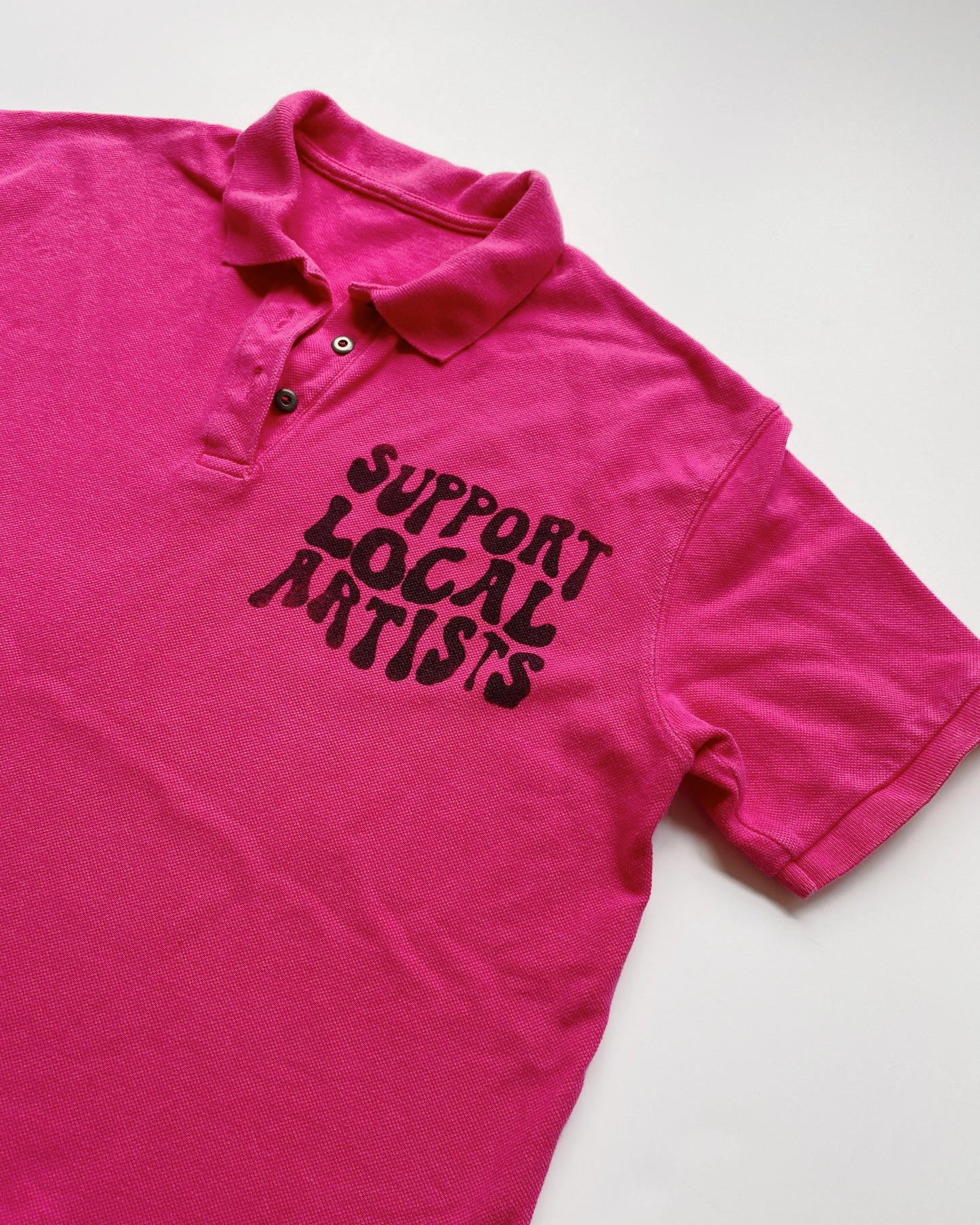 support local artists crop polo