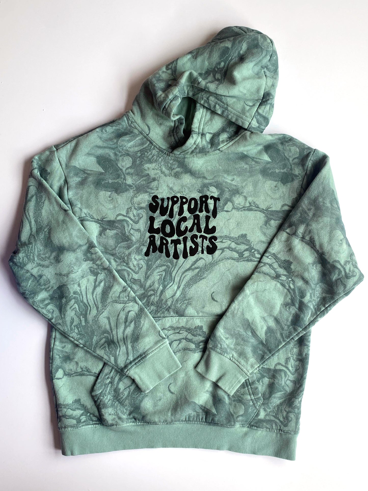 support local artists swirl hoodie