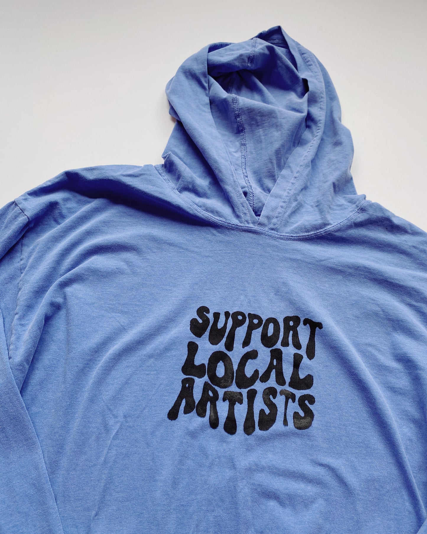 support local artists long sleeve hoodie tee