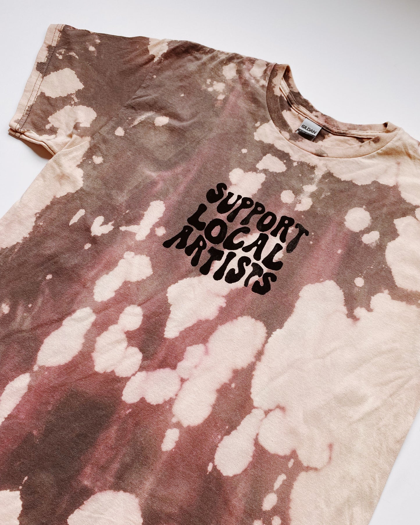 support local artists bleached tee