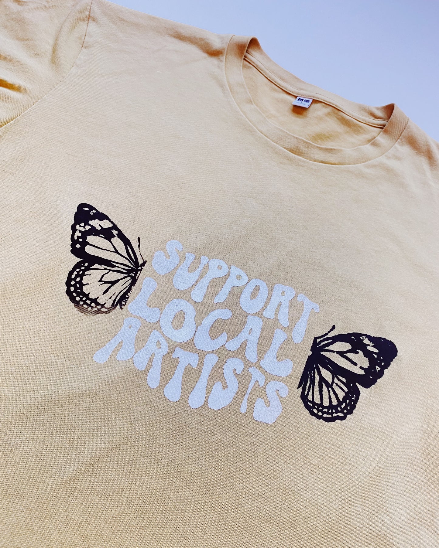 support local artists butterfly tee